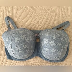 Victorias Secret Dream Angels Bra Blue Lace size 38DD